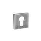 Forme Euro Escutcheons on Minimal Square Rose - Urban Graphite