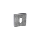 Forme Key Escutcheons on Minimal Square Rose - Urban Graphite
