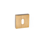 Forme Key Escutcheons on Minimal Square Rose - Yester Bronze