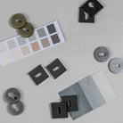 Forme Euro Escutcheons on Minimal Square Rose