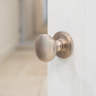 Millhouse Brass Edison Solid Brass Domed Mortice Knob on Concealed Fix Rose