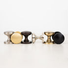 Millhouse Brass Edison Solid Brass Domed Mortice Knob on Concealed Fix Rose