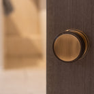 Millhouse Brass Harrison Brass Knurled Mortice Knob on Concealed Fix Rose