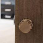 Millhouse Brass Harrison Brass Knurled Mortice Knob on Concealed Fix Rose