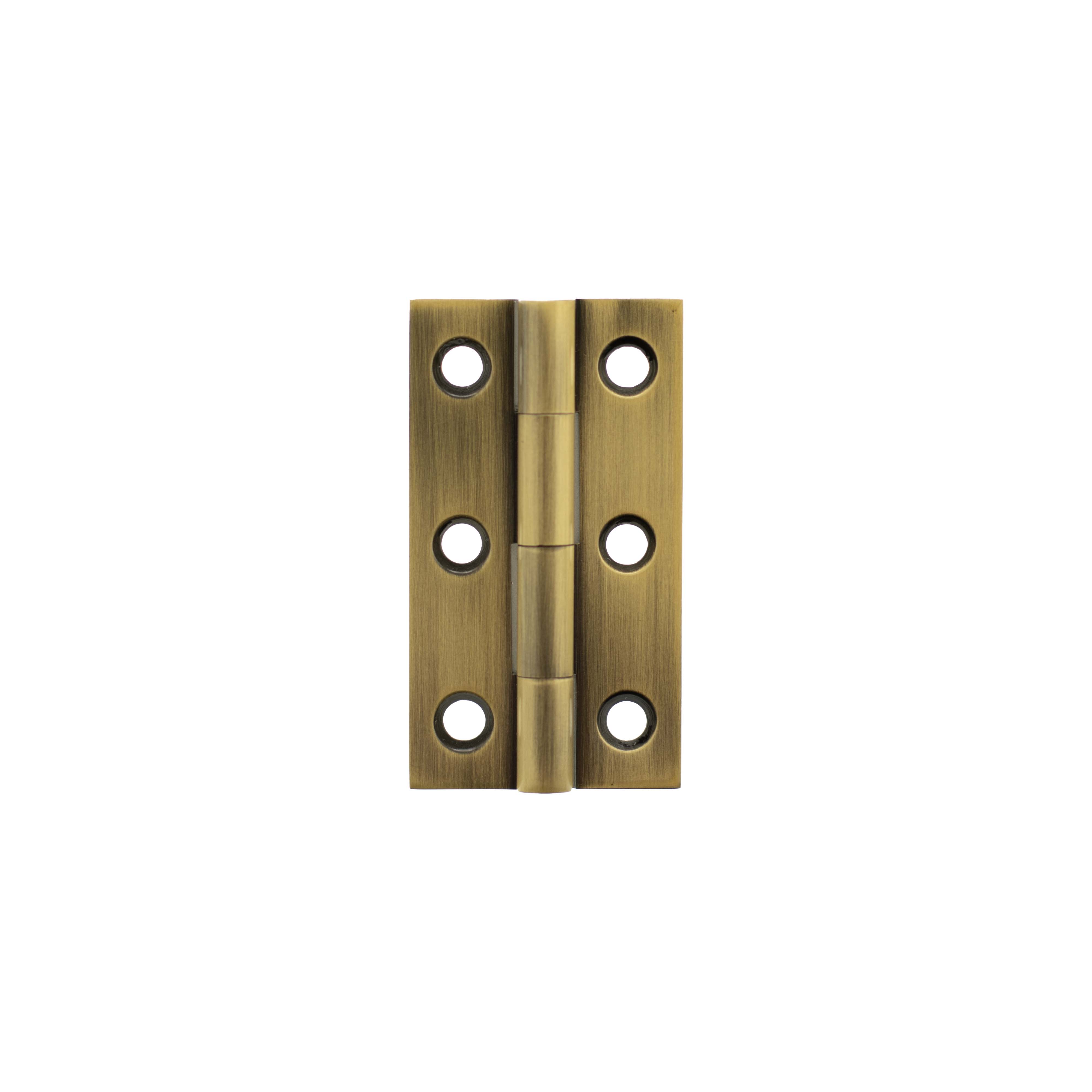 Millhouse Brass Cabinet Butt Hinges 75mm x 41mm x 2mm - Urban Dark Bronze