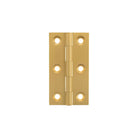 Millhouse Brass Cabinet Butt Hinges 64mm x 35mm x 2mm - Polished Chrome
