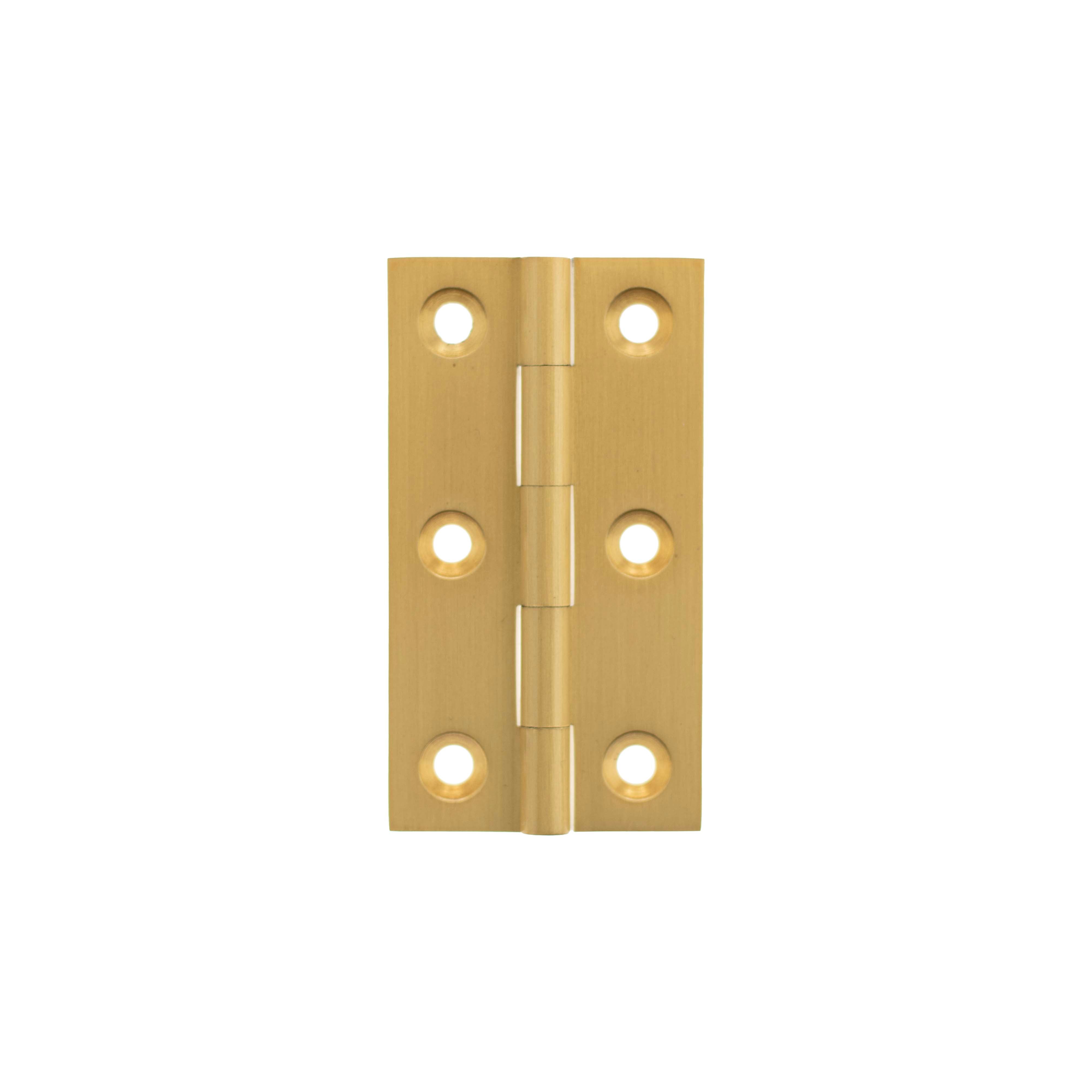 Millhouse Brass Cabinet Butt Hinges 64mm x 35mm x 2mm - Polished Chrome