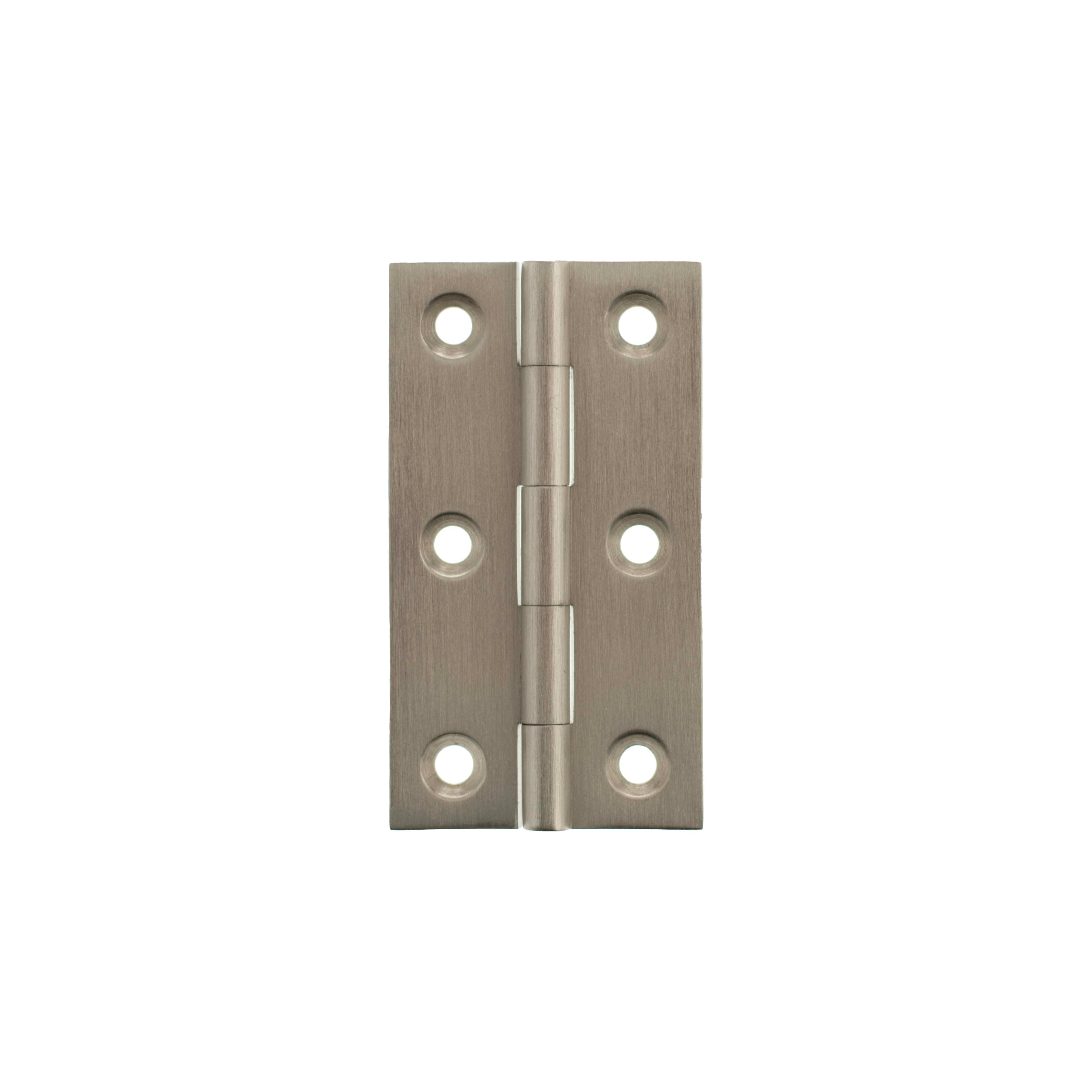 Millhouse Brass Cabinet Butt Hinges 64mm x 35mm x 2mm - Matt Black