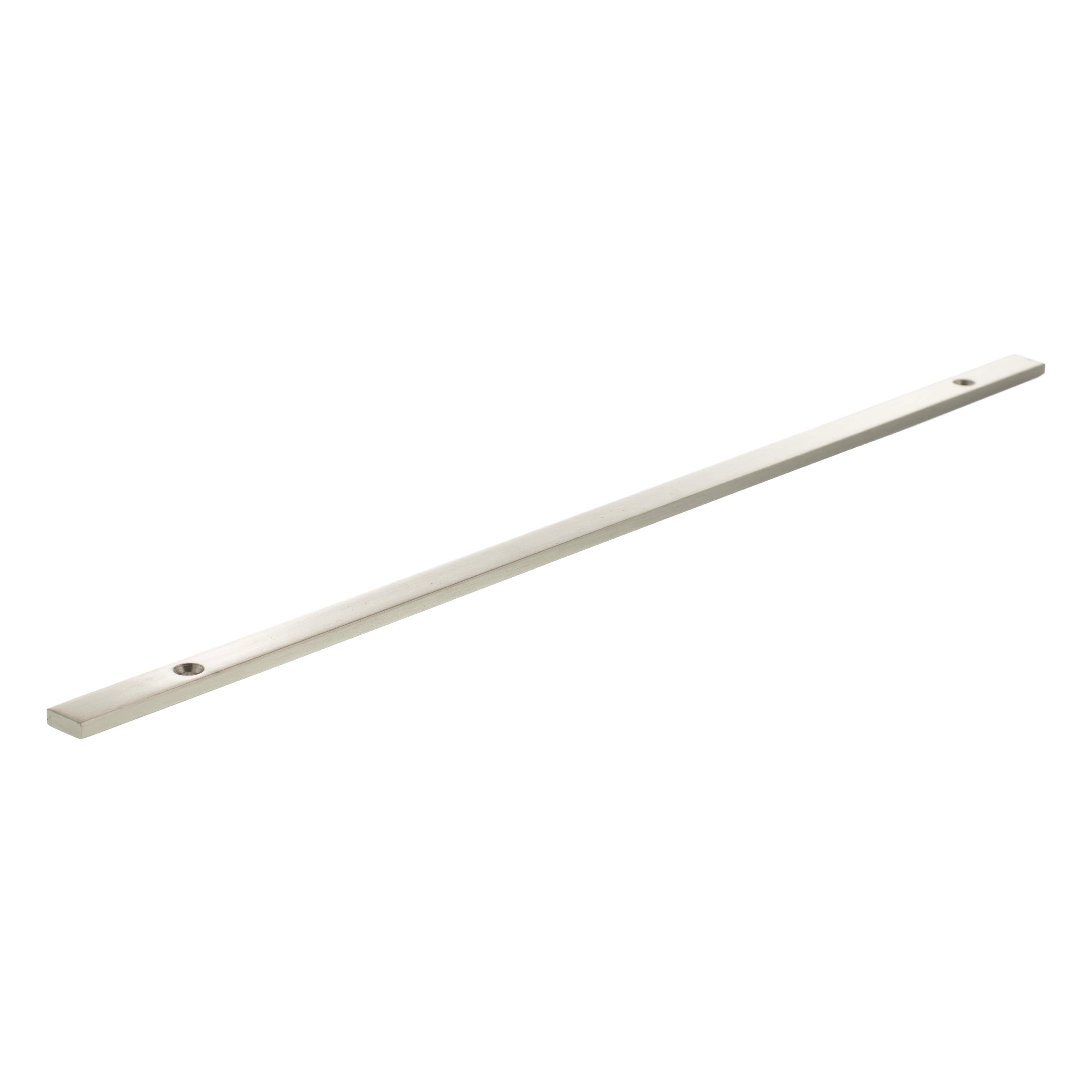 Millhouse Brass Long Narrow Cabinet Handle Backplate 320mm - Satin Nickel