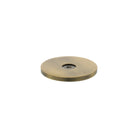Millhouse Brass Round Cabinet Handle Backplate - Antique Brass