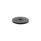 Millhouse Brass Round Cabinet Handle Backplate - Matt Black