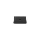 Millhouse Brass Square Cabinet Handle Backplate - Matt Black