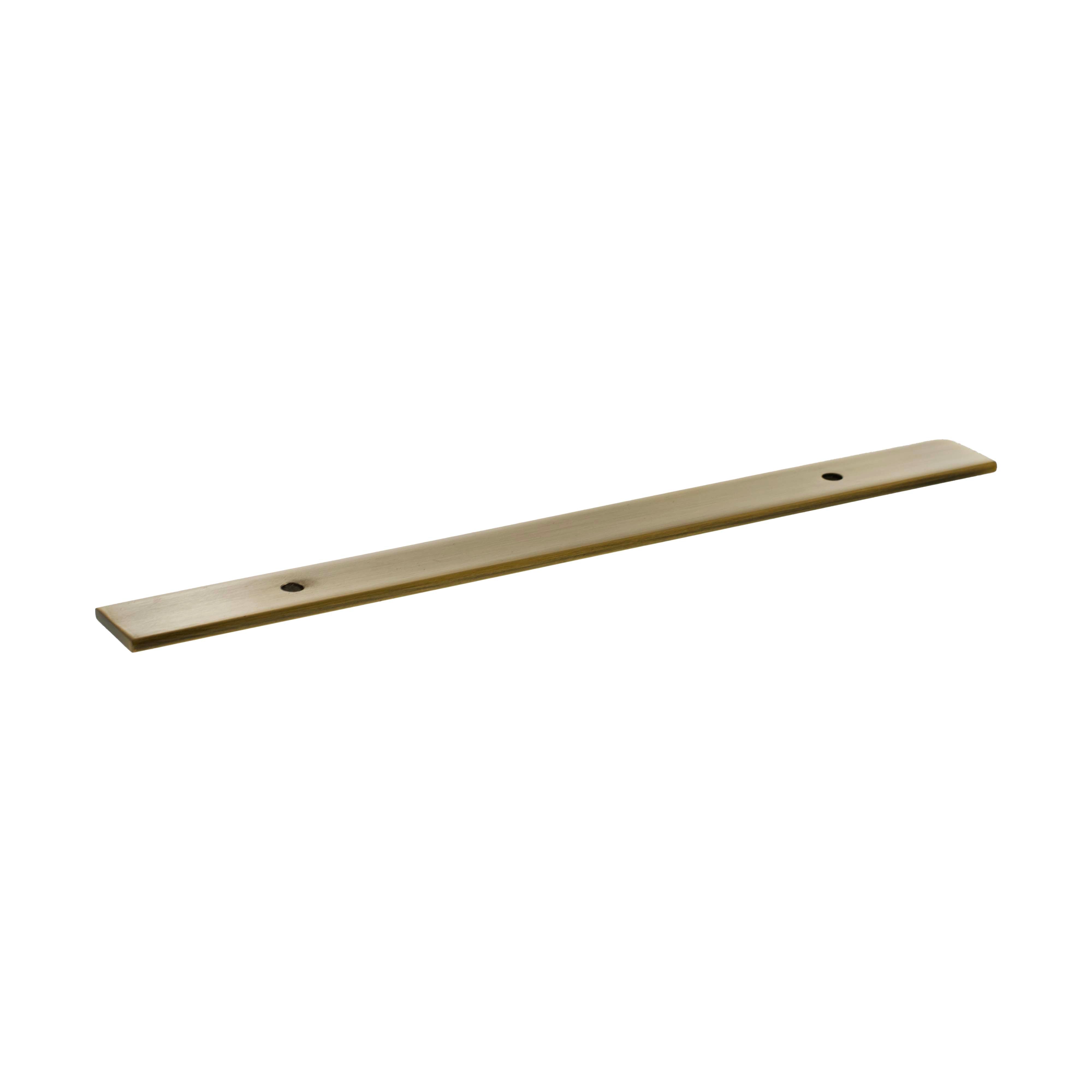 Millhouse Brass Long Wide Cabinet Handle Backplate 128mm - Antique Brass
