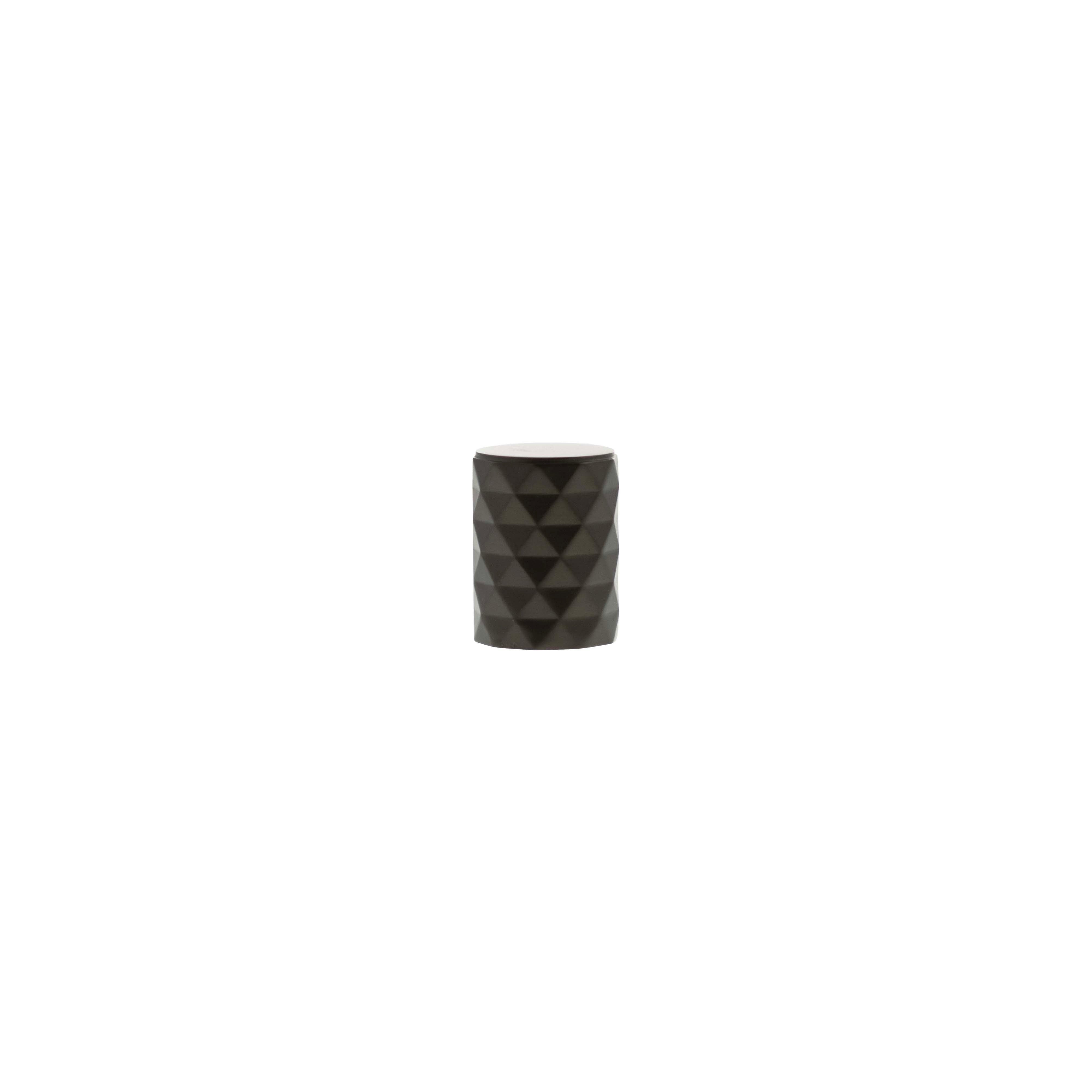 Millhouse Brass Chrysler Diamond Cylinder Cabinet Knob Handle - Urban Dark Bronze