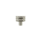 Millhouse Brass Chrysler Diamond Round Cabinet Knob Handle - Satin Nickel
