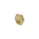 Millhouse Brass Pennington Hexagonal Finger Pull Cabinet Knob Handle - Satin Brass