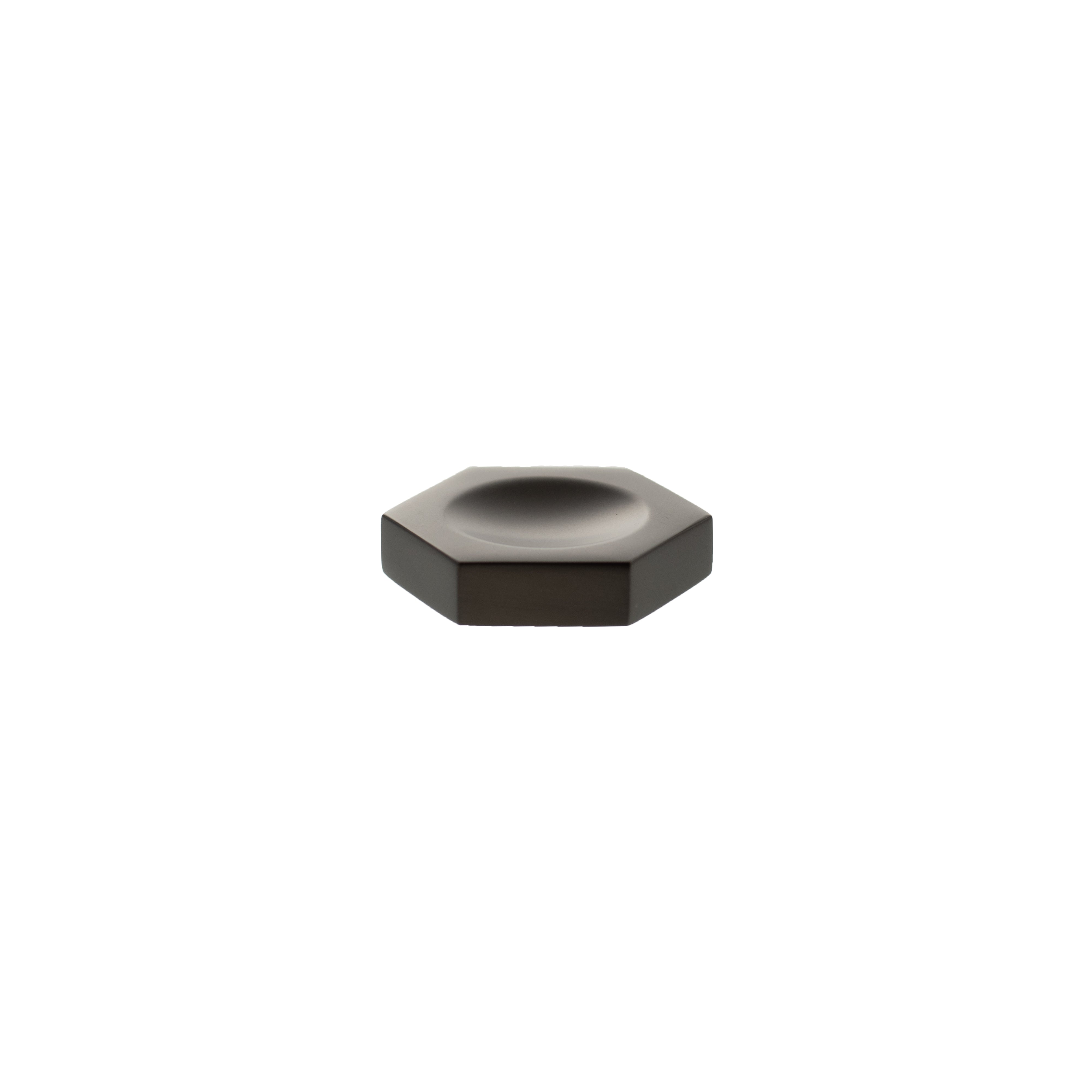 Millhouse Brass Pennington Hexagonal Finger Pull Cabinet Knob Handle