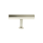 Millhouse Brass Pennington Hexagonal T-Bar Cabinet Knob Handle - Satin Nickel