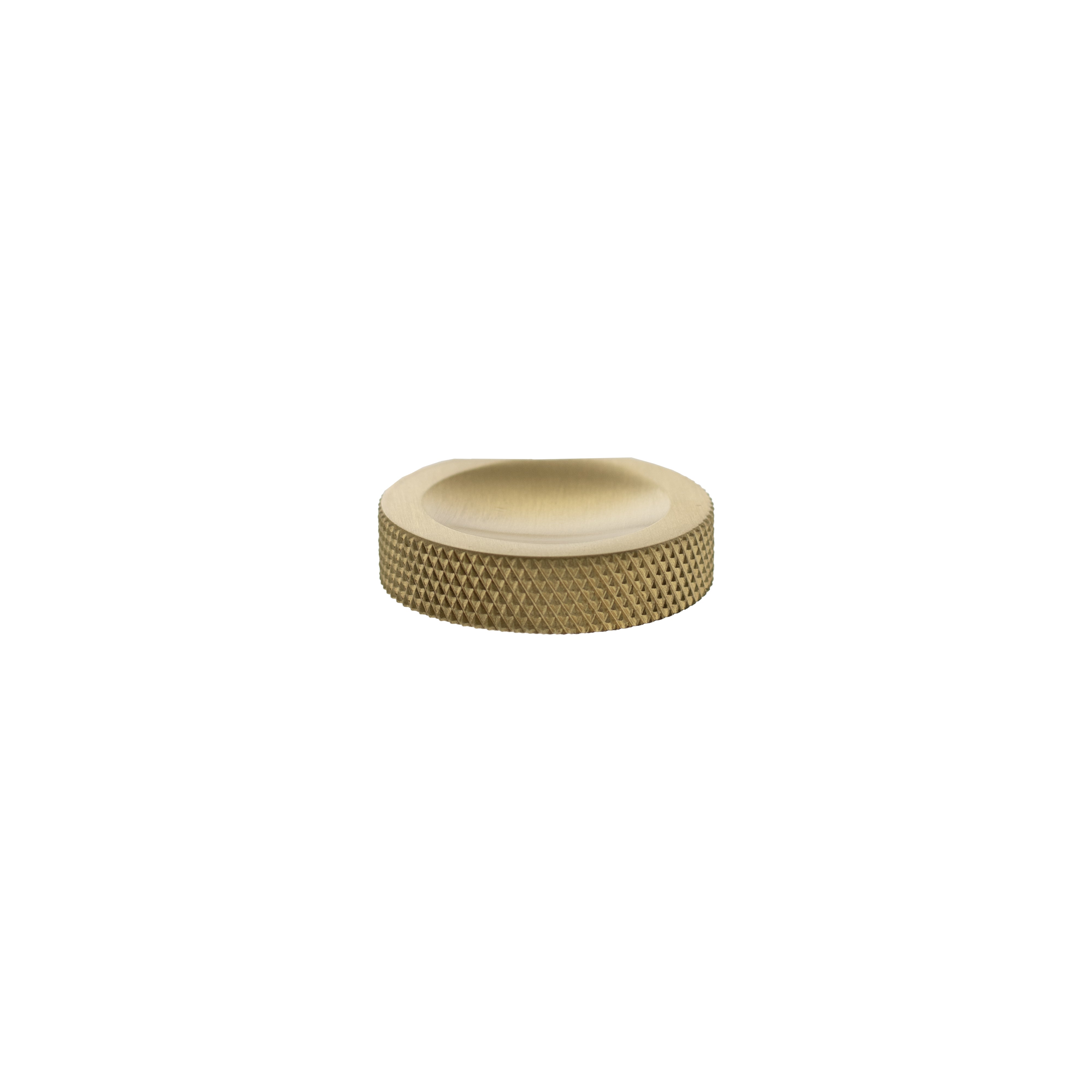 Millhouse Brass Eiffel Knurled Finger Pull Cabinet Knob Handle