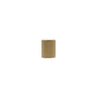 Millhouse Brass Eiffel Knurled Cylinder Cabinet Knob Handle - Satin Brass
