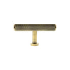Millhouse Brass Eiffel Knurled T-Bar Cabinet Knob Handle - Antique Brass