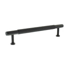 Millhouse Brass Eiffel Knurled T-Bar Cabinet Pull Handle 160mm - Matt Black