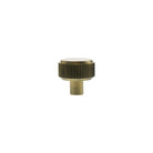 Millhouse Brass Battersea Linear Round Cabinet Knob Handle - Antique Brass