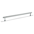 Millhouse Brass Battersea Linear T-Bar Cabinet Pull Handle on Backplate 320mm - Polished Chrome