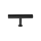 Millhouse Brass Paddington Spiral T-Bar Cabinet Knob Handle - Matt Black
