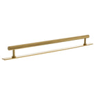 Millhouse Brass Paddington Spiral T-Bar Cabinet Pull Handle on Backplate 320mm - Satin Brass