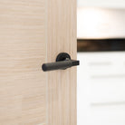 Millhouse Brass Cartwright Knurled Lever Door Handle on Round Rose