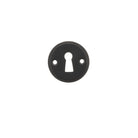 Millhouse Brass Solid Brass Open Key Hole Escutcheons - Matt Black