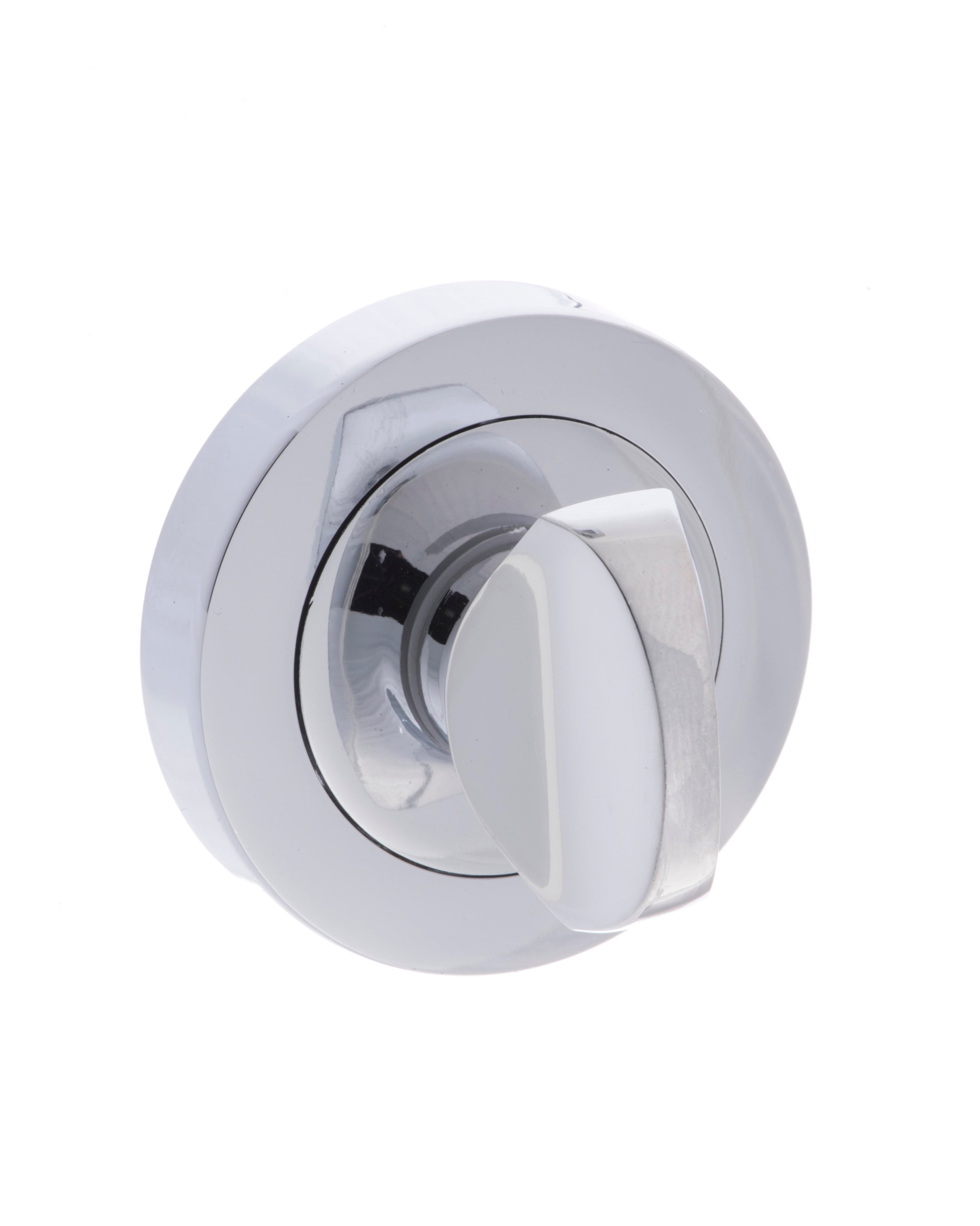 Millhouse Brass WC turn on Round Rose - Polished Chrome