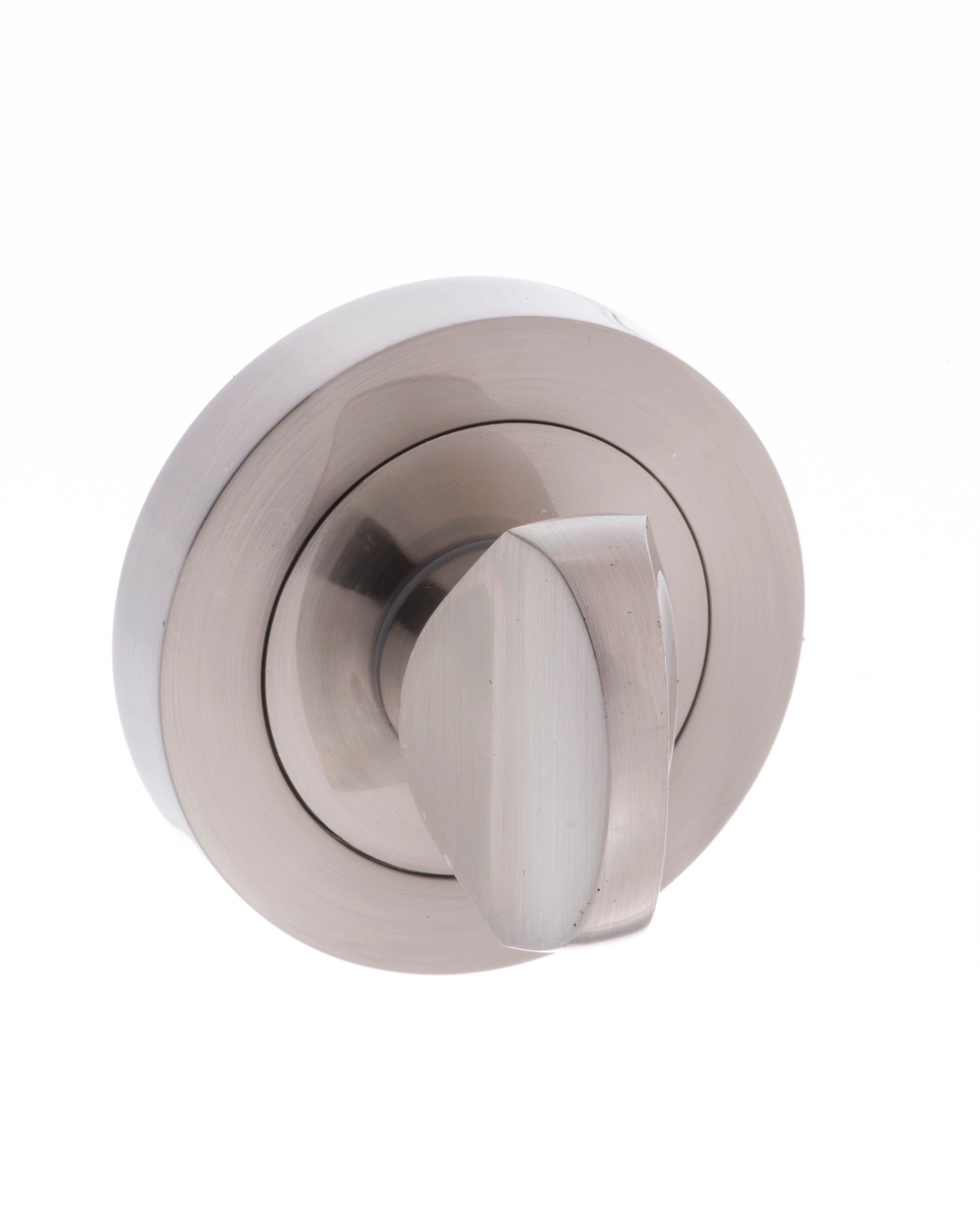 Millhouse Brass WC turn on Round Rose - Satin Nickel
