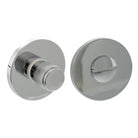 Millhouse Brass Knurled WC Turn and Release on 5mm Slimline Round Rose - Polished Chrome