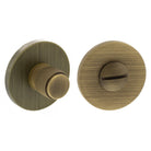 Millhouse Brass Linear WC Turn and Release on 5mm Slimline Round Rose - Yester Bronze