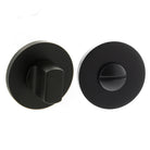 Millhouse Brass WC Turn and Release on 5mm Slimline Round Rose - Matt Black