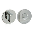 Millhouse Brass WC Turn and Release on 5mm Slimline Round Rose - Polished Chrome