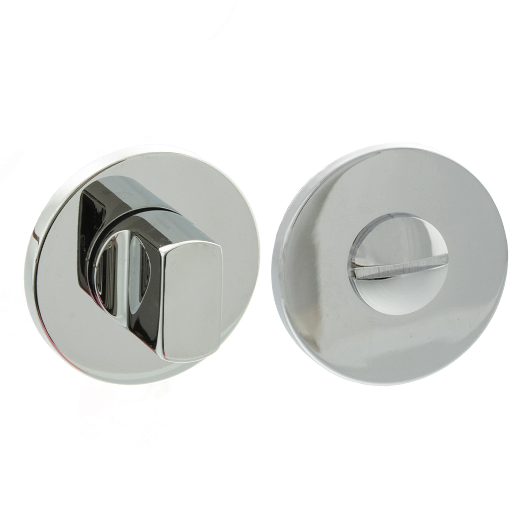 Millhouse Brass WC Turn and Release on 5mm Slimline Round Rose - Polished Chrome