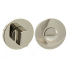 Millhouse Brass WC Turn and Release on 5mm Slimline Round Rose - Polished Nickel