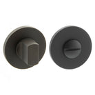 Millhouse Brass WC Turn and Release on 5mm Slimline Round Rose - Urban Dark Bronze