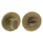 Millhouse Brass WC Turn and Release on 5mm Slimline Round Rose - Yester Bronze