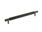 Millhouse Brass Thomson Knurled Cabinet Pull Handle 225mm CTC x 20mm - Urban Bronze