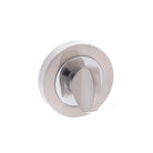Mediterranean WC Turn and Release on Round Rose - Satin Nickel/Polished Chrome