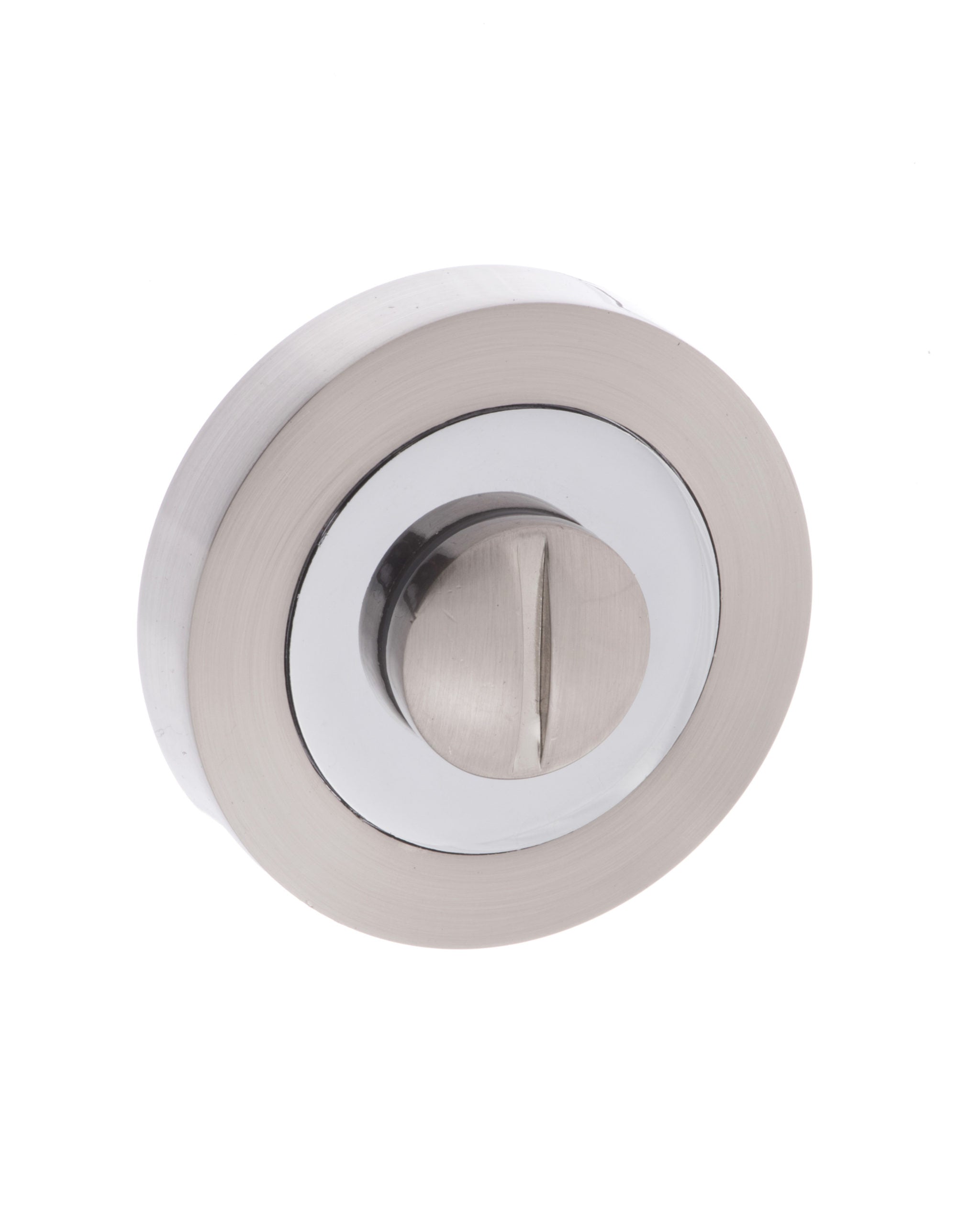 Mediterranean WC Turn and Release on Round Rose - Satin Nickel/