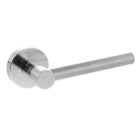 Oro & Oro Stradi Lever Door Handle on Round Rose - Satin Chrome