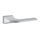 Oro & Oro Oia Lever Door Handle on Square Rose - Satin Chrome