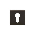 Oro & Oro Euro Escutcheons on Square Rose - Matt Black