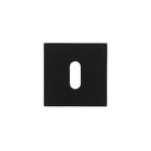 Oro & Oro Key Escutcheons on Square Rose - Matt Black