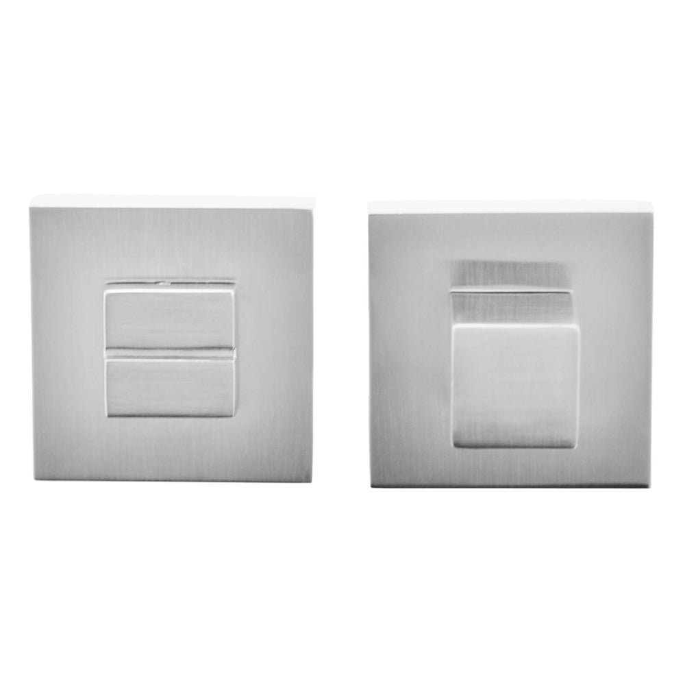 Oro & Oro WC Turn and Release on Square Rose - Satin Chrome